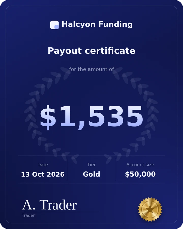 Certificate layout